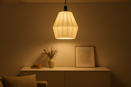 Luminária de teto branca Modern Folden