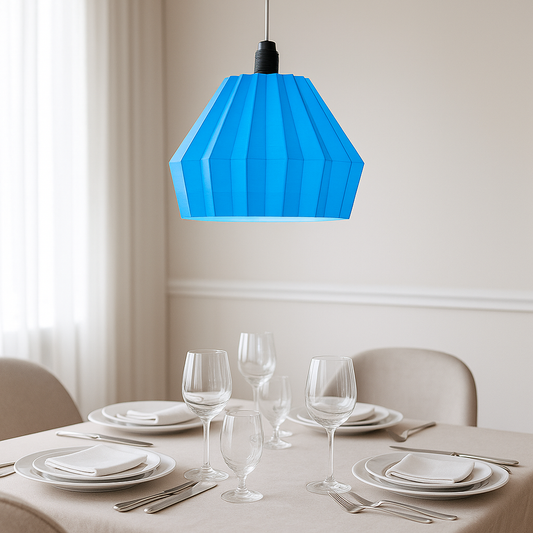 Luminária de teto azul Modern Folden