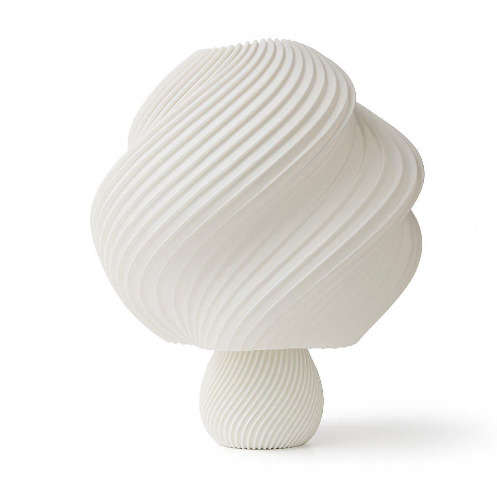 Abajur branco Soft Wind