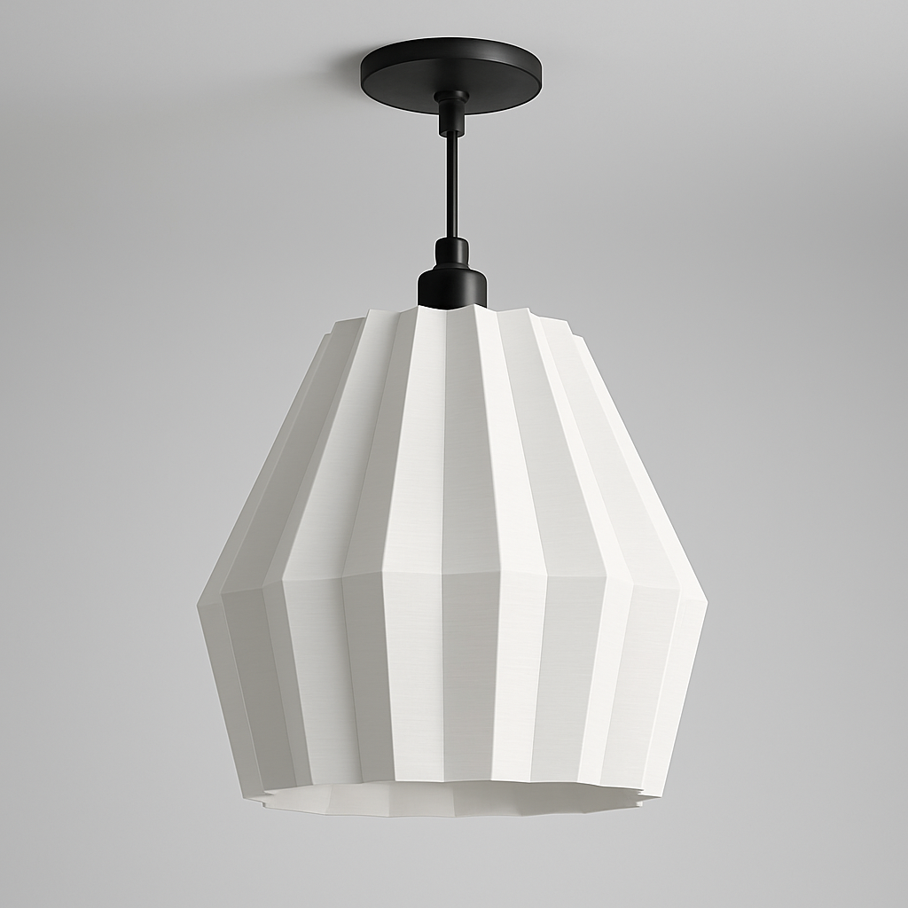 Luminária de teto branca Modern Folden