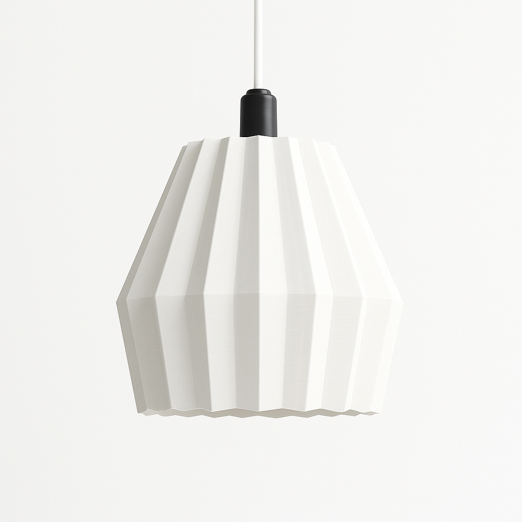Luminária de teto branca Modern Folden