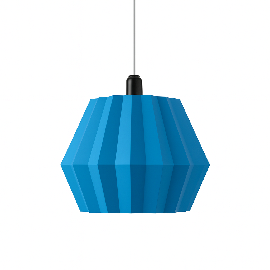 Luminária de teto azul Modern Folden