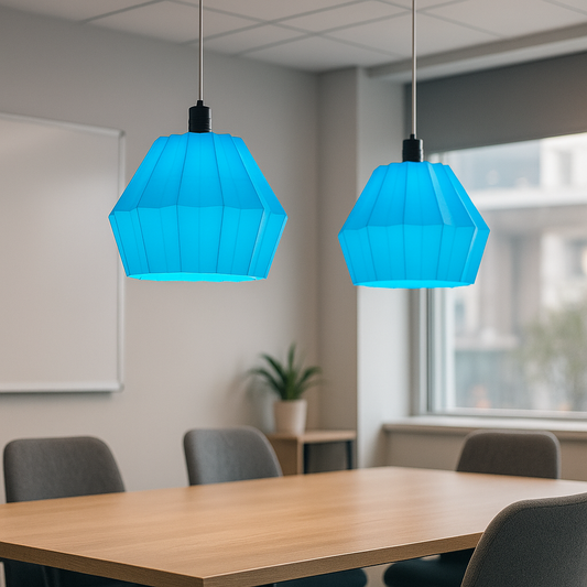 Luminária de teto azul Modern Folden