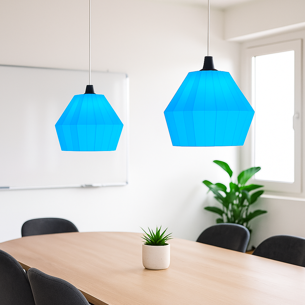 Luminária de teto azul Modern Folden