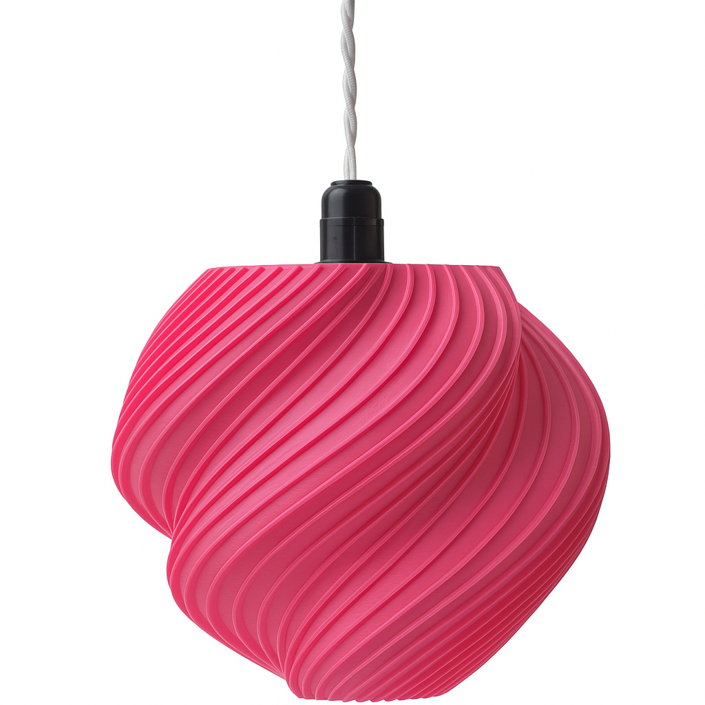 Luminária de teto rosa Soft Wind