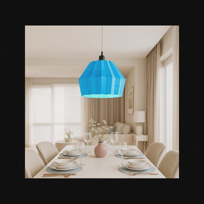 Luminária de teto azul Modern Folden